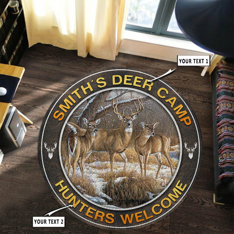 Personalized Hunting Rug Gift For Him Deer Hunting Camps Bluefink