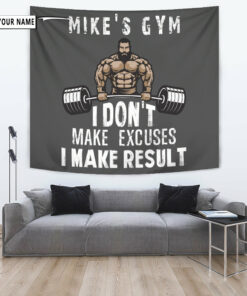 Personalized Motivational Quotes Banner Flag Tapestry For Home Gym Decor