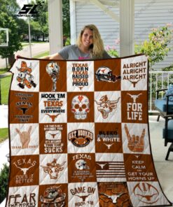 Personalized Ncaa Texas Longhorns 3D Customized Quilt Blanket
