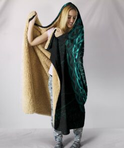Personalized Viking Celtic and Valknut and Tree of Life Yggrdrasil Hooded Blanket