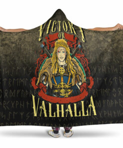 Personalized Viking Victory or Valhalla Hooded Blanket