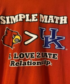Red Louisville Cardinals T Shirt U Of L Greater Than Uk Wildcats Reprinted, Uofl Sweatshirt, University of Louisville Sweatshirt