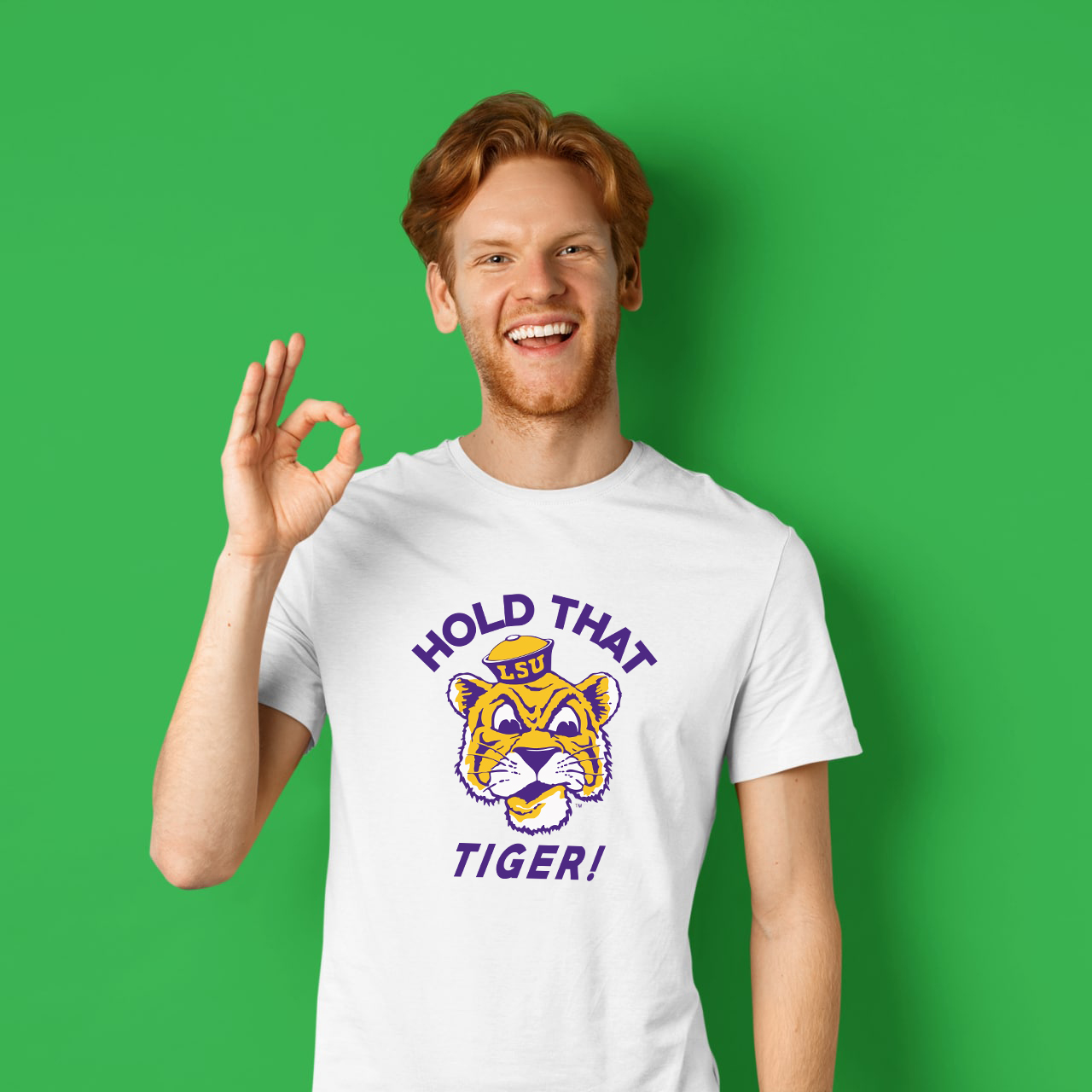 Retro Hold That Tiger LSU Crewneck - Image 3