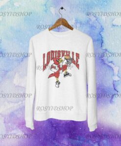 Retro Vintage Distressed Louisville Basketball Unisex Heavy Blend Crewneck Sweatshirt