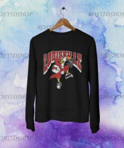 Retro Vintage Distressed Louisville Basketball Unisex Heavy Blend Crewneck Sweatshirt