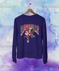 Retro Vintage Distressed Louisville Basketball Unisex Heavy Blend Crewneck Sweatshirt