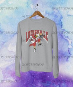 Retro Vintage Distressed Louisville Basketball Unisex Heavy Blend Crewneck Sweatshirt