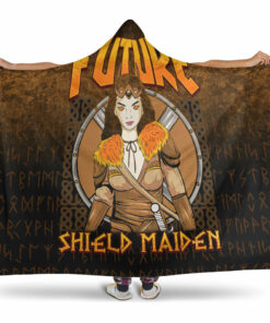 ShieldMaiden Viking Hooded Blanket