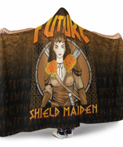 ShieldMaiden Viking Hooded Blanket