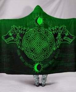 Skoll and Hati Viking Hooded Blanket