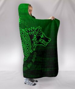 Skoll and Hati Viking Hooded Blanket