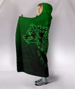 Skoll and Hati Viking Hooded Blanket