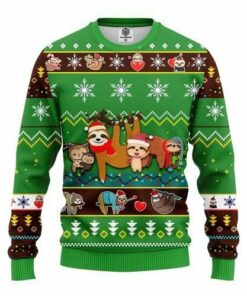 Sloth Cute For Unisex Ugly Christmas Sweater, All Over Print Sweatshirt, Ugly Sweater, Christmas Sweaters, Hoodie, Sweater