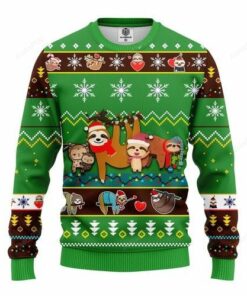 Sloth Cute Noel Ugly Christmas Sweater, All Over Print Sweatshirt, Ugly Sweater, Christmas Sweaters, Hoodie, Sweater