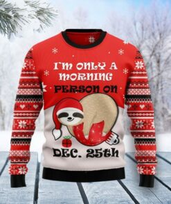 Sloth Morning Ugly Christmas Sweater, Ugly Sweater, Christmas Sweaters, Hoodie, Sweater