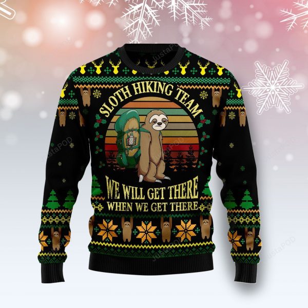 Sloth Team Holiday Ugly Christmas Sweater, Ugly Sweater, Christmas Sweaters, Hoodie, Sweater