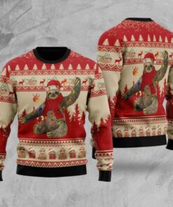 Sloth Ugly Christmas Sweater, All Over Print Sweatshirt, Ugly Sweater, Christmas Sweaters, Hoodie, Sweater