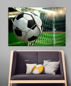 Soccer Ball Wall Art, Soccer Ball Poster Canvas Décor Gifts For Boy
