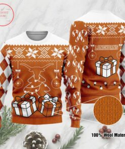 TEXAS LONGHORNS NCAA UGLY CHRISTMAS SWEATER