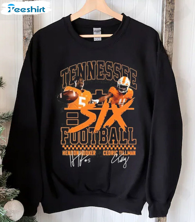 Tennessee Football Six Shirt – Hendon Hooker And Cedric Tillman Crewneck Sweatshirt