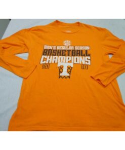 Tennessee Volunteers Sweater Men's Regular Season Basketball 2018 Champs Long Sleeve T Shirt