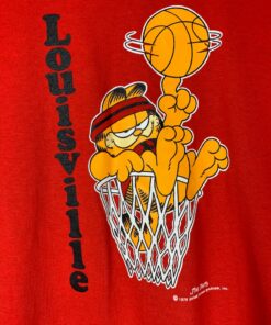 True Vintage 70s Garfield | Louisville Cardinals Basketball | T-Shirt | Jim Davis 1978
