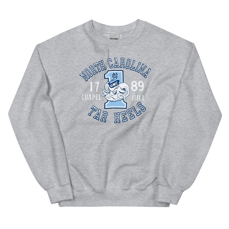 UNC Chapel Hill Vintage 1780 Logo Crewneck Sweatshirt University North Carolina