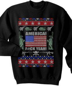 USA Ugly Christmas Sweater, America pride, American, Patriotic, Marines, Army