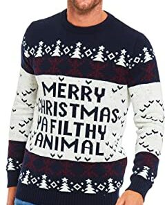 Unisex Men‘s Ugly Christmas Sweater Novelty Santa Pullover for Party Fun