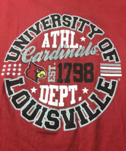 University Of Louisville Cardinals Baseball Men'S T-Shirt Reprinted, Uofl Sweatshirt, University of Louisville Sweatshirt