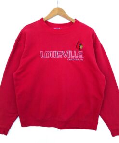 University Of Louisville Cardinals Basketball Team Equipment Crewneck Sweatshirt Jumper Pullover Sweater
