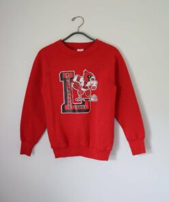 University Of Louisville Football Crewneck Sweatshirt, Vintage 90s Louisville State Hoodie, Louisville Cardinals Football Sweatshirt Tshirt
