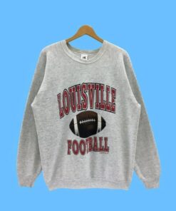 University Of Louisville Football Sweatshirt, Vintage 90s Cardinals Hoodie