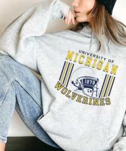 University Of Michigan Sweatshirt, Michigan State Sweatshirt, Michigan Wolwerines Hoodie
