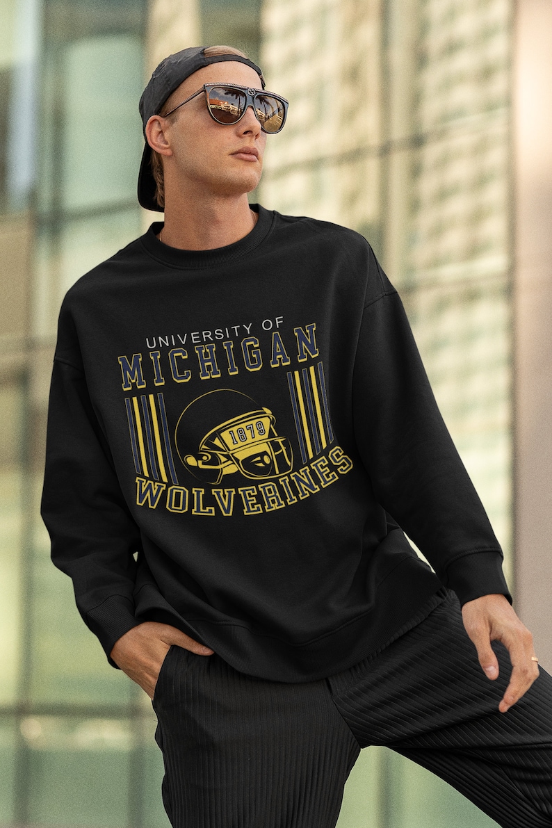 University Of Michigan Sweatshirt, Michigan State Sweatshirt, Michigan Wolwerines Hoodie