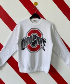 University Ohio State Sweater Sportswear Ohio State Buckeyes Print Logo White