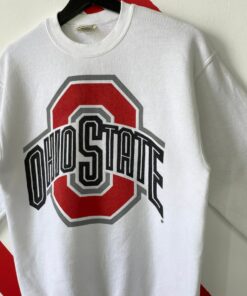 University Ohio State Sweater Sportswear Ohio State Buckeyes Print Logo White