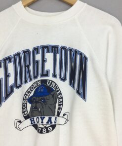 University Printed Crewneck Georgetown Hoyas Ncaa Sweater