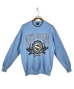 University of North Carolina Sweatshirt Large Vintage 90s North Carolina Tar Heels Ncaa Embroidered Pullover Crewneck