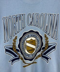 University of North Carolina Sweatshirt Large Vintage 90s North Carolina Tar Heels Ncaa Embroidered Pullover Crewneck