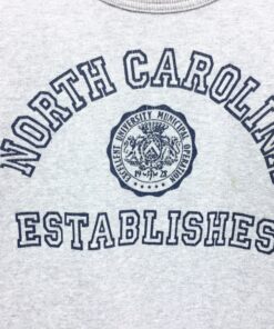 University of North Carolina Sweatshirt Spellout Print North Carolina Pullover Jumper Sweater Crewneck