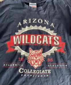 VTG 90s Hanes Arizona Wildcats University College Sports Single Stitch Tshirt