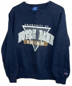 VTG Champion Notre Dame Fighting Irish College Crew Sweater Sweatshirt