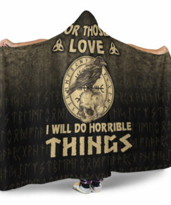 Viking Forget The Mistake Remember The Lesson Hooded Blanket