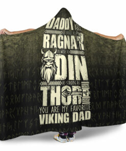 Viking Hooded Blanket, Daddy Youres Braves Ragnar 2 Hooded Blanket