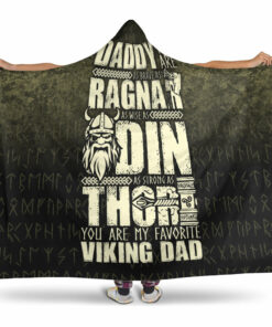 Viking Hooded Blanket, Daddy Youres Braves Ragnar Hooded Blanket