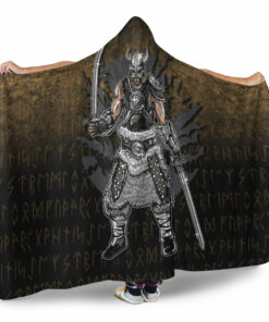 Viking Hooded Blanket, Dark Viking Hooded Blanket
