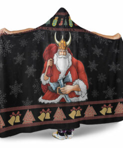 Viking Hooded Blanket, Denmark Santa Viking Hooded Blanket