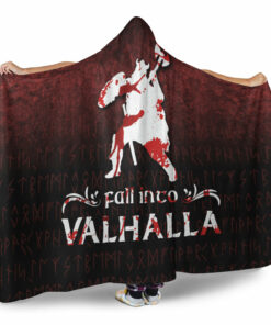Viking Hooded Blanket, Fall Into Valhalla Hooded Blanket