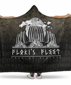 Viking Hooded Blanket, Floki's Fleet Hooded Blanket